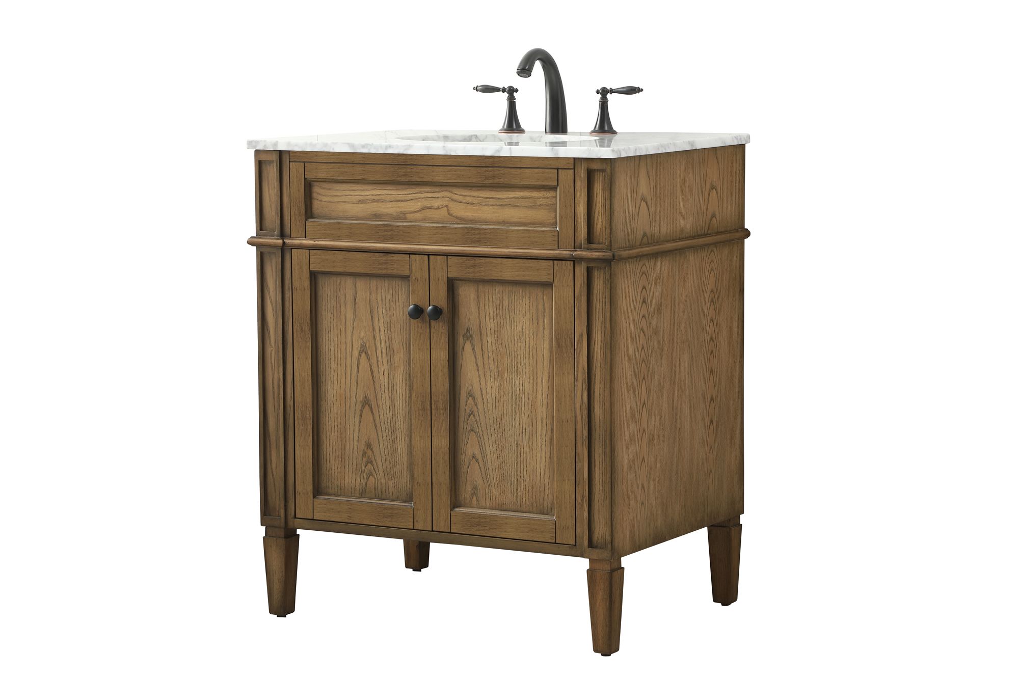 Elegant Park Avenue 30 In. Bathroom Vanity In Driftwood