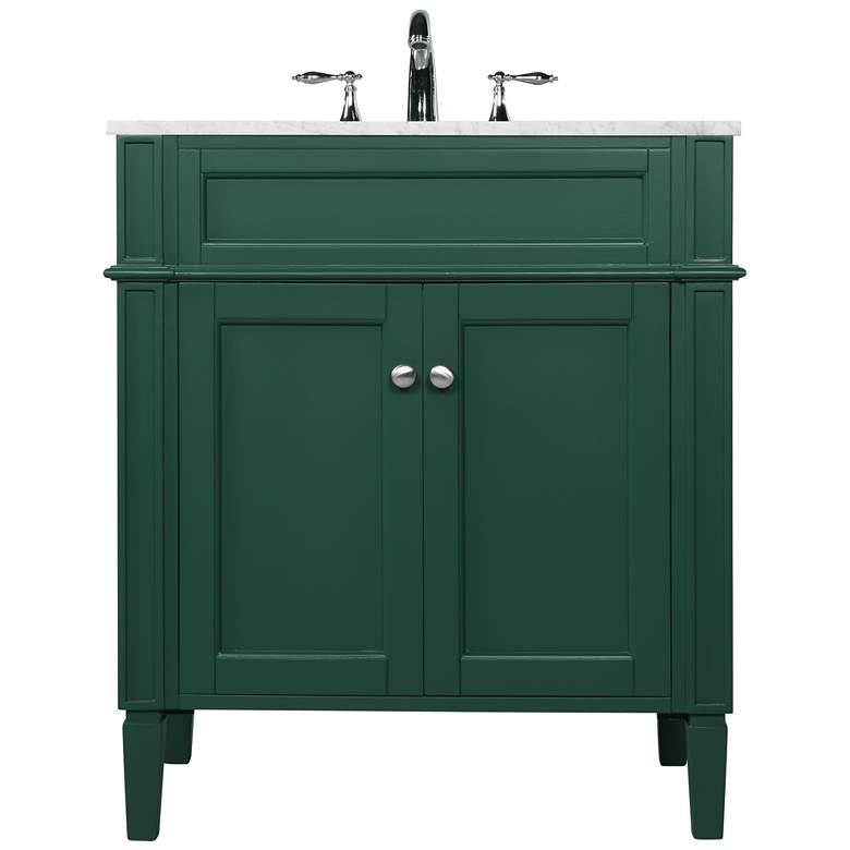 Image 1 Elegant Park Avenue 30 In. Bathroom Vanity In Green