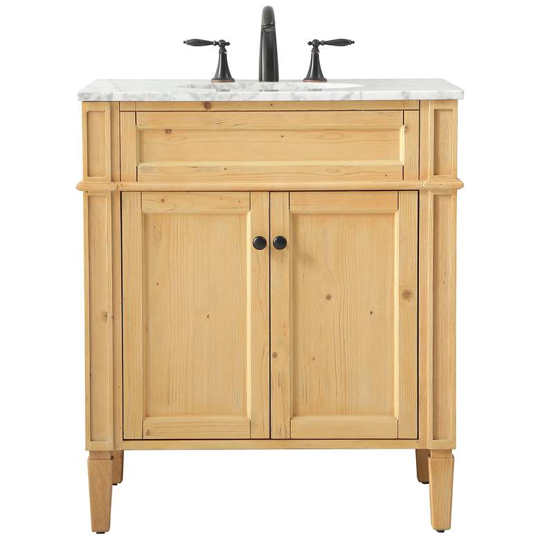 Image 1 Elegant Park Avenue 30 In. Bathroom Vanity In Natural Wood