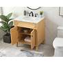 Thumbnail4 of Elegant Park Avenue 30 In. Bathroom Vanity In Natural Wood more views