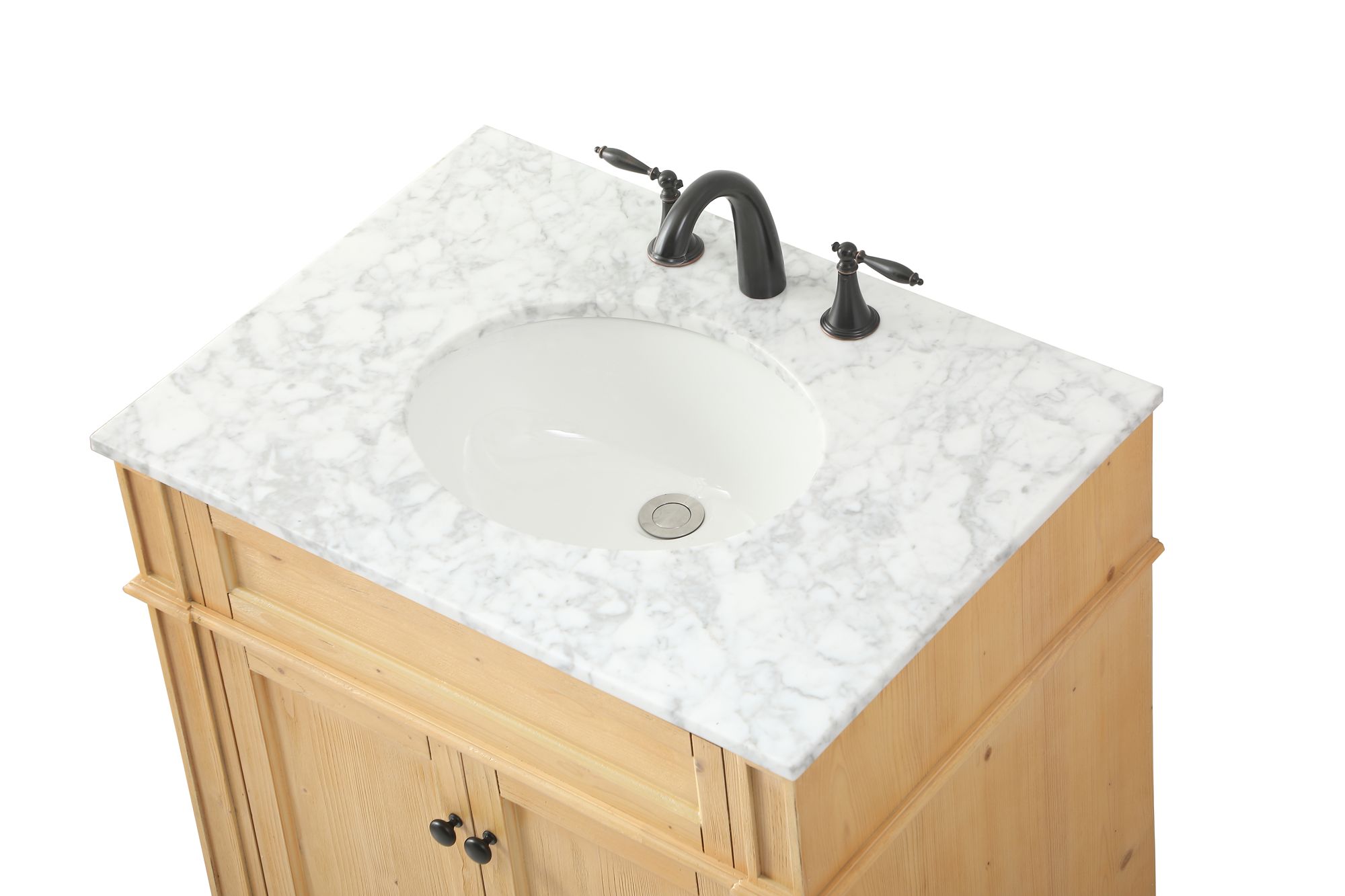 Elegant Park Avenue 30 In. Bathroom Vanity In Natural Wood