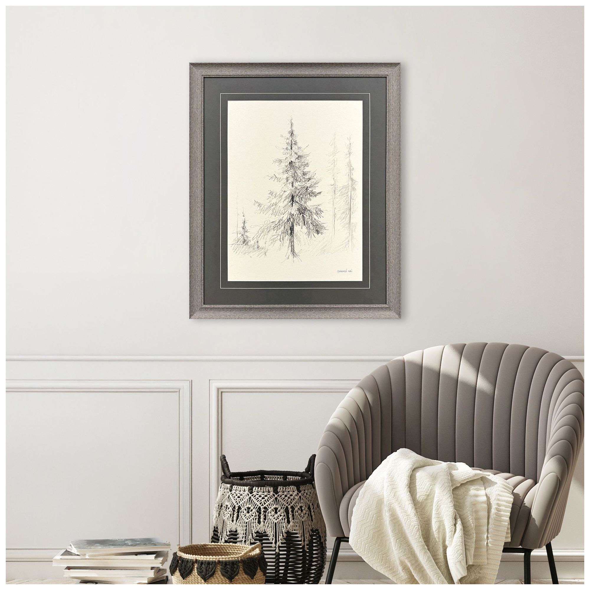 Image 4 Elegant Pine II 27"W x 33"H Framed Art more views