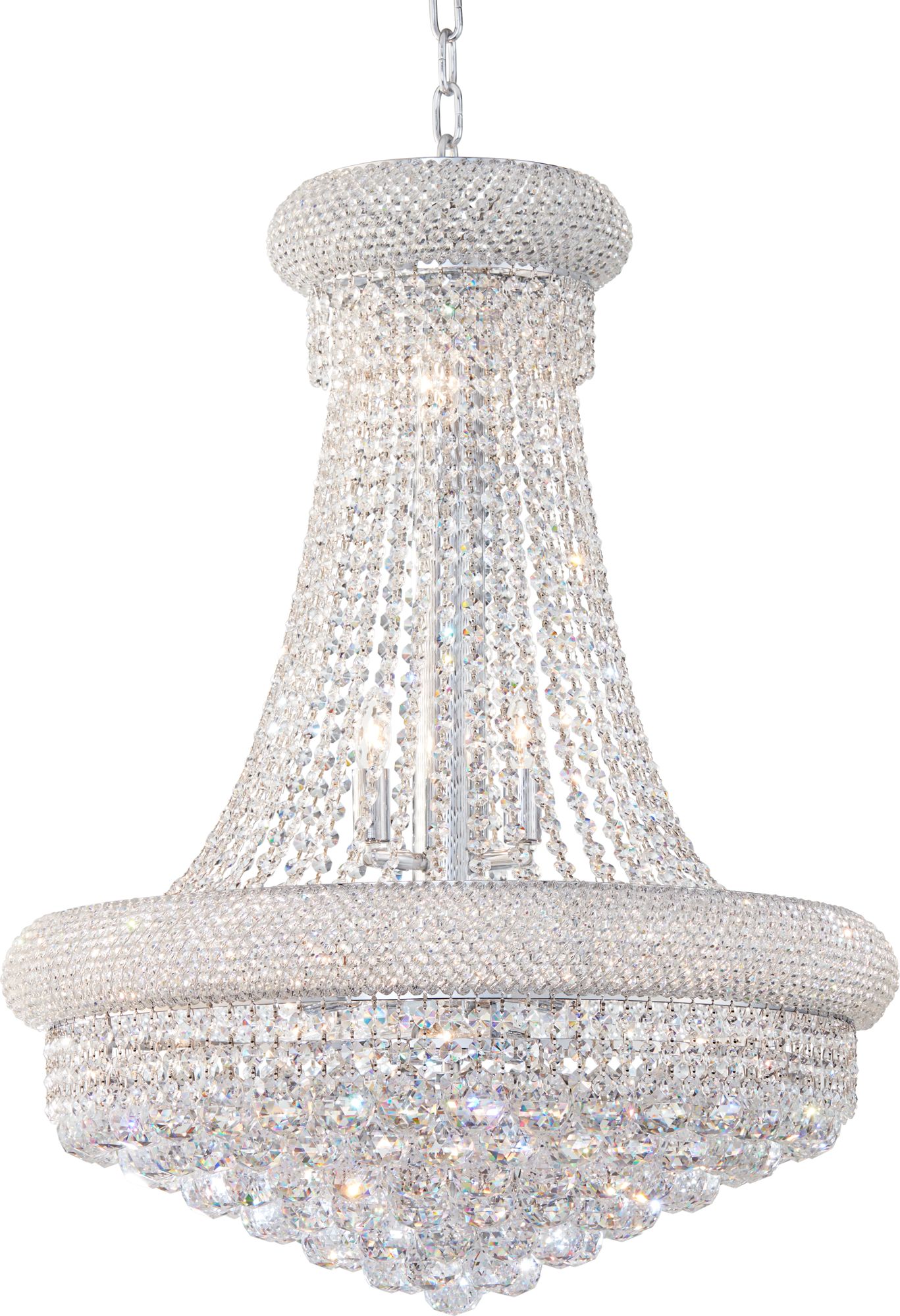 24 inch wide crystal chandelier