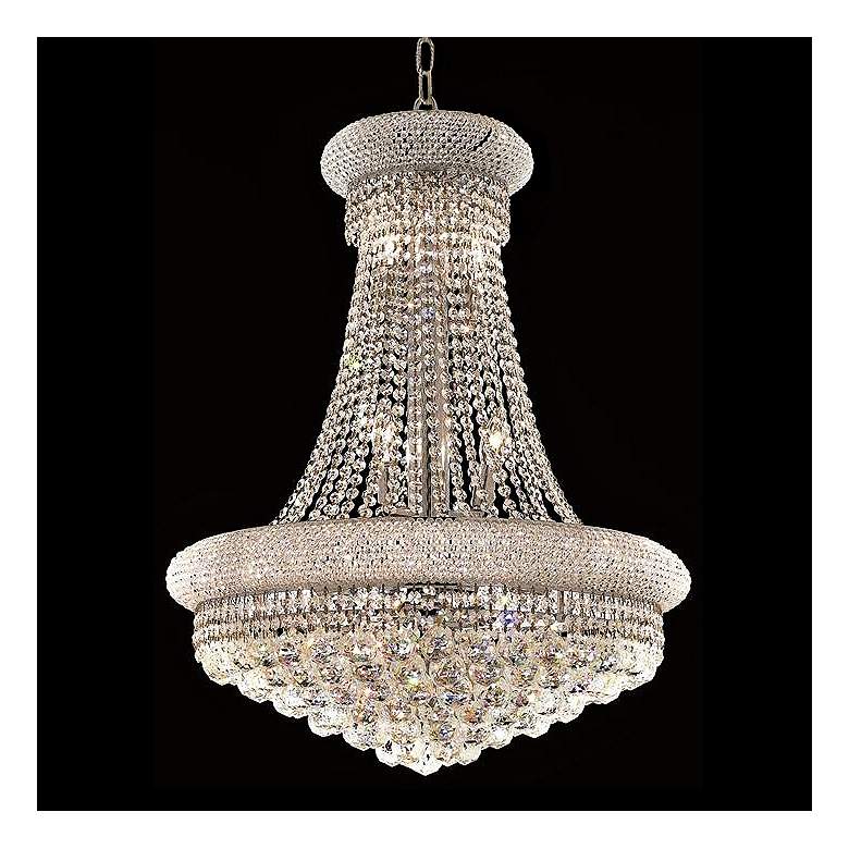 Image 2 Elegant Primo Collection 28 inch Wide Royal Cut Crystal Chandelier