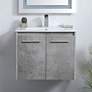 Thumbnail1 of Elegant Rasina 24 In. Bathroom Floating Vanity in Concrete Grey