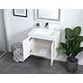 Thumbnail4 of Elegant Rasina 24 In. Bathroom Floating Vanity in White more views