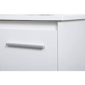 Image5 of Elegant Rasina 24 In. Bathroom Floating Vanity in White more views