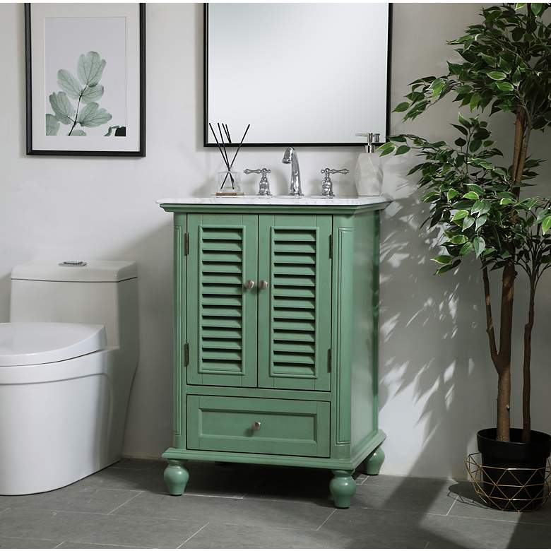 Image 3 Elegant Rhodes 24 In. Bathroom Vanity In Mint more views