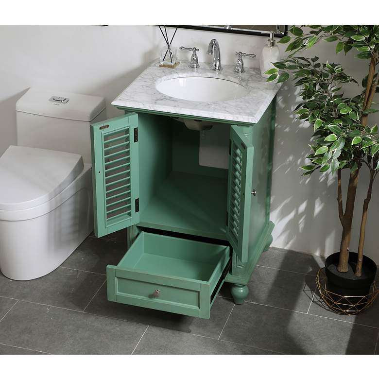 Image 4 Elegant Rhodes 24 In. Bathroom Vanity In Mint more views