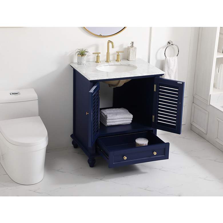 Image 4 Elegant Rhodes 30 In. Bathroom Vanity In Blue more views
