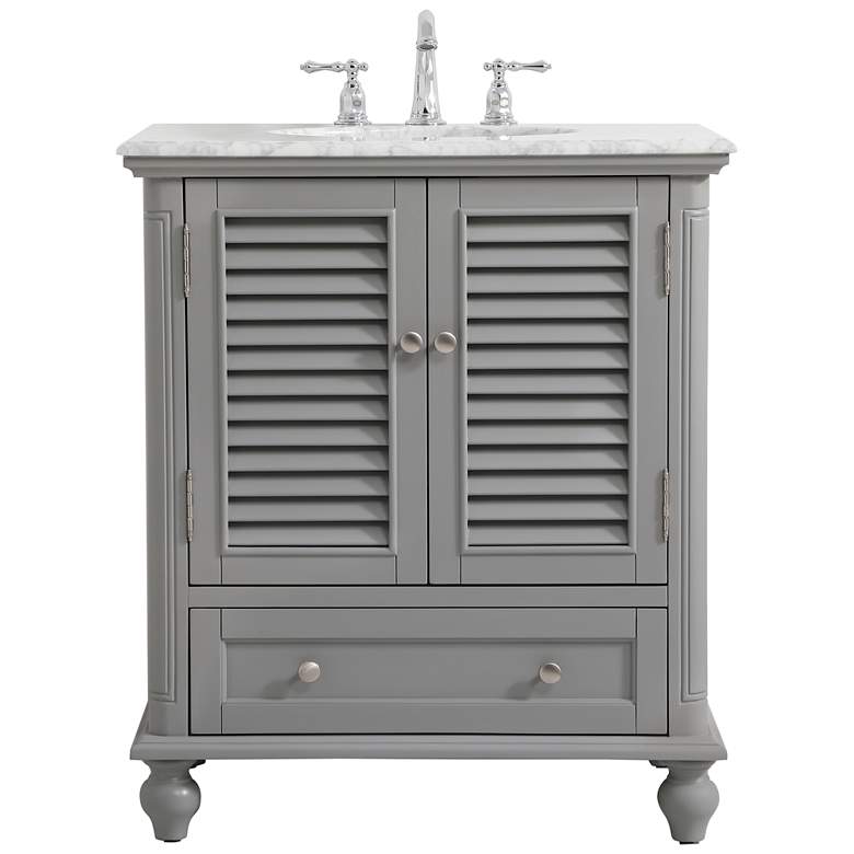 Image 1 Elegant Rhodes 30 In. Bathroom Vanity In Grey