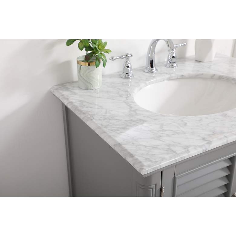 Image 6 Elegant Rhodes 30 In. Bathroom Vanity In Grey more views