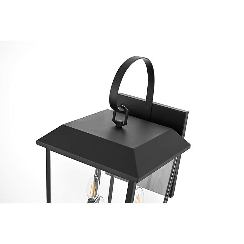 Image 5 Elegant Riggs 11 inch Outdoor Wall Sconce in Black more views