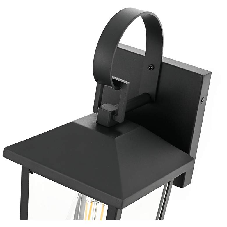 Image 5 Elegant Riggs 5.5 inch Outdoor Wall Sconce in Black more views