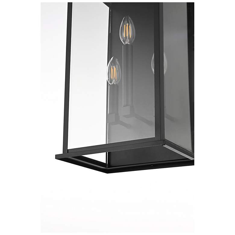 Image 4 Elegant Shepard 10 inch Outdoor Wall Sconce in Black more views