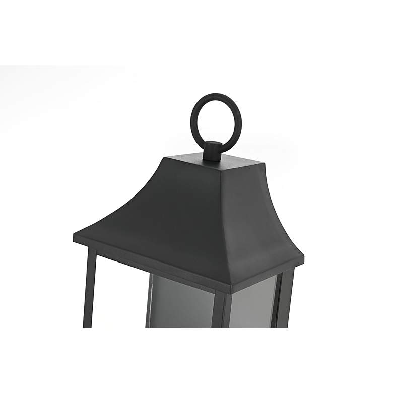 Image 4 Elegant Shepard 8 inch Outdoor Wall Sconce in Black more views