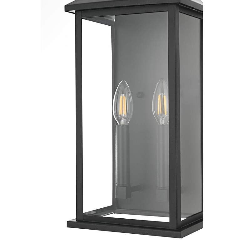 Image 5 Elegant Shepard 8 inch Outdoor Wall Sconce in Black more views