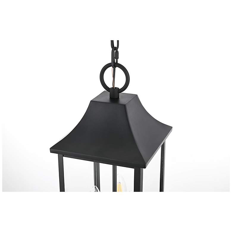 Image 5 Elegant Shepard 8 x 20.5 inch Outdoor Pendant in Black more views
