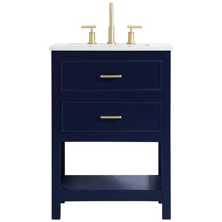 Image 1 Elegant Sinclaire 24 In. Bathroom Vanity In Blue