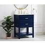 3_Elegant Sinclaire 24 In. Bathroom Vanity In Blue more views