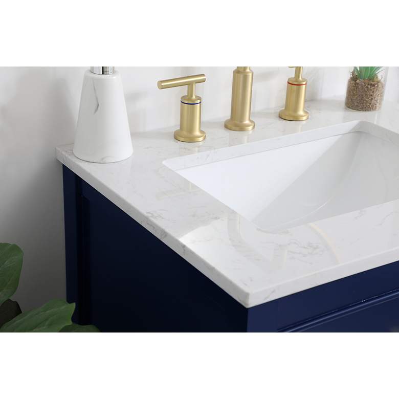 Image 5 Elegant Sinclaire 24 In. Bathroom Vanity In Blue more views