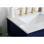 5_Elegant Sinclaire 24 In. Bathroom Vanity In Blue more views