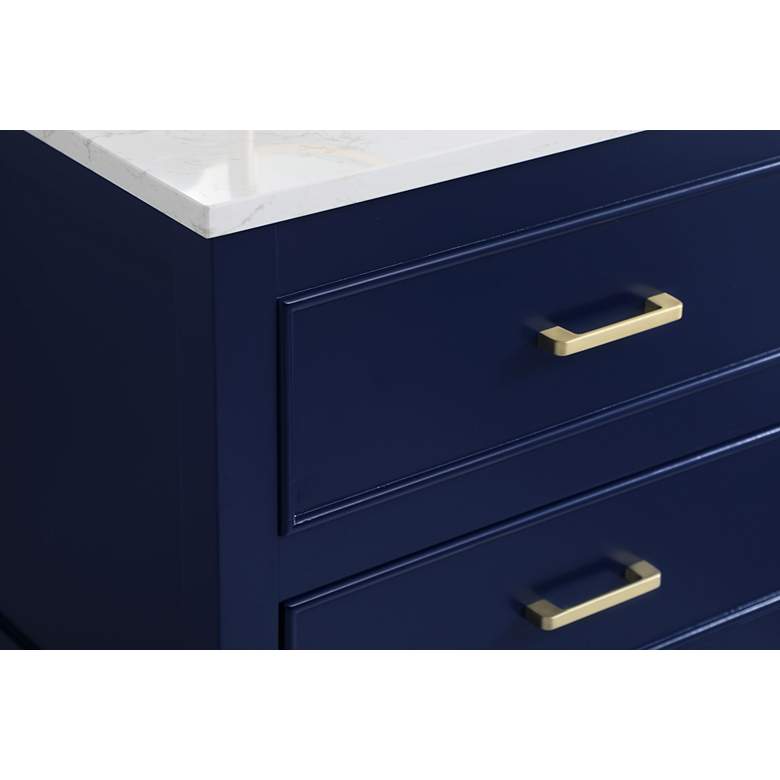Image 6 Elegant Sinclaire 24 In. Bathroom Vanity In Blue more views