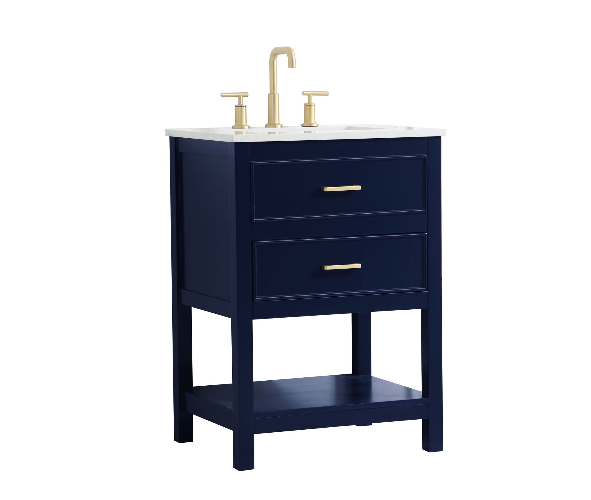 Elegant Sinclaire 24 In. Bathroom Vanity In Blue