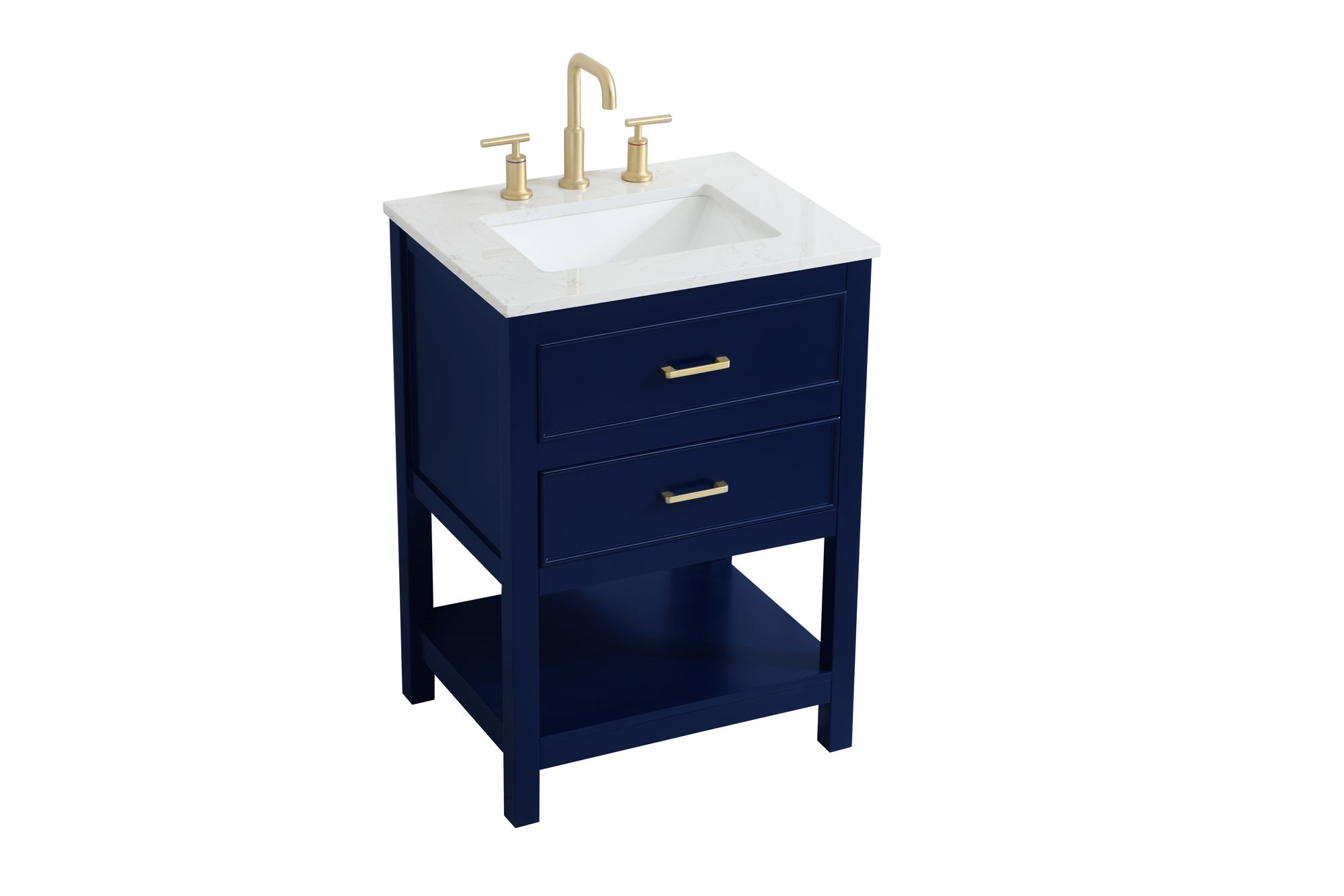 Elegant Sinclaire 24 In. Bathroom Vanity In Blue