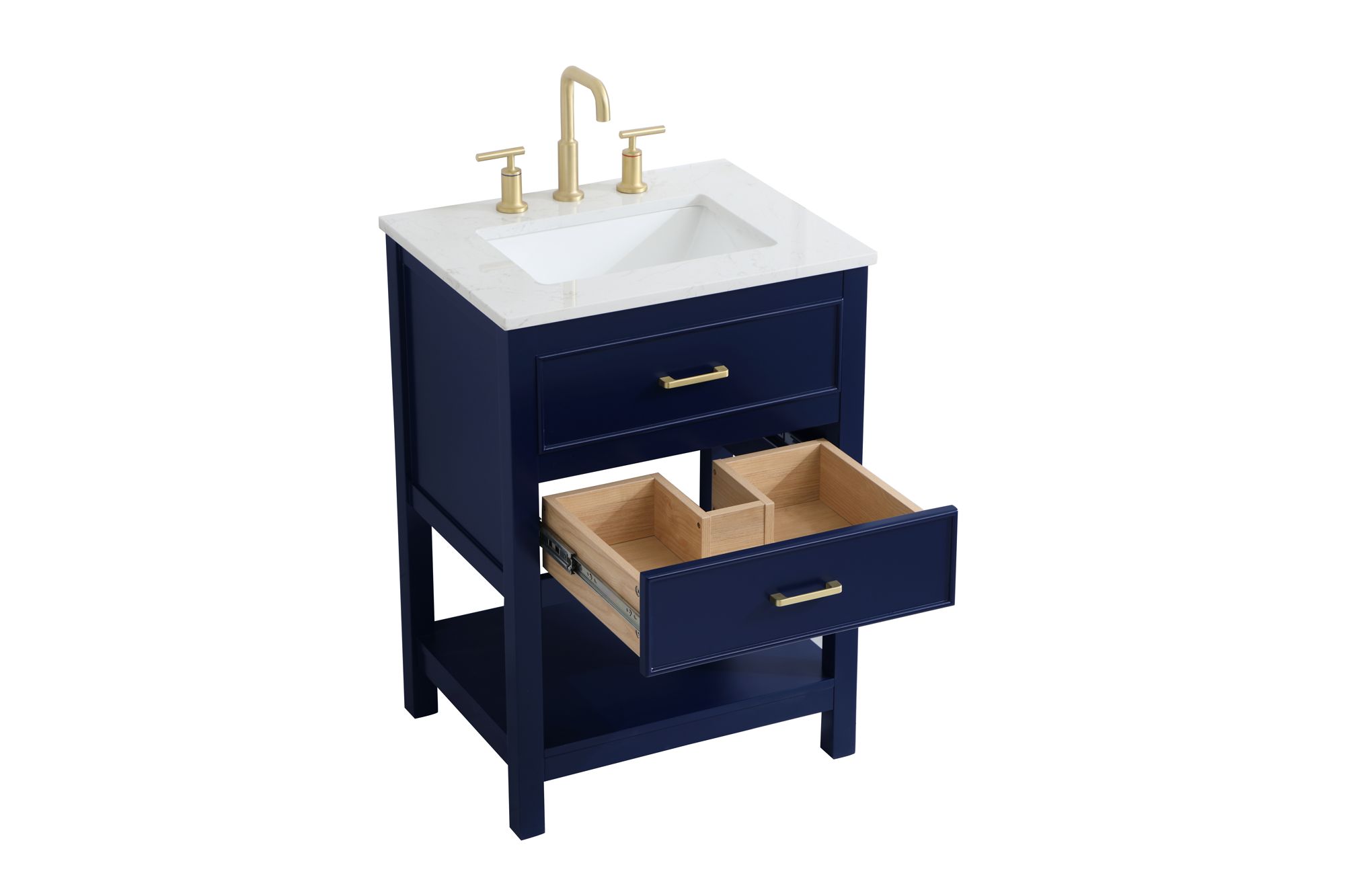 Elegant Sinclaire 24 In. Bathroom Vanity In Blue