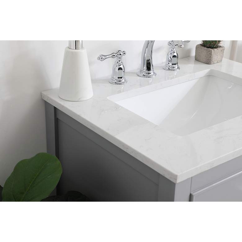 Image 6 Elegant Sinclaire 24 In. Bathroom Vanity In Grey more views