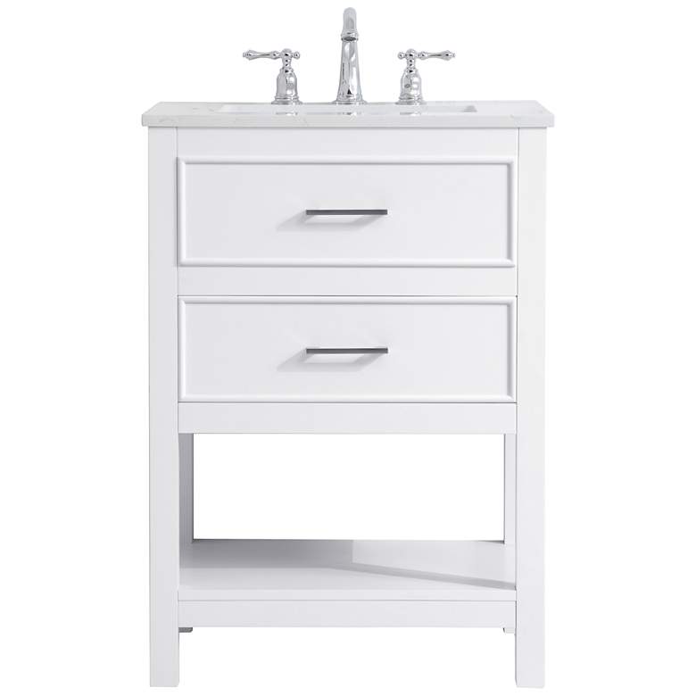 Image 1 Elegant Sinclaire 24 In. Bathroom Vanity in White