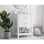 Thumbnail3 of Elegant Sinclaire 24 In. Bathroom Vanity in White more views