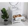 Thumbnail4 of Elegant Sinclaire 24 In. Bathroom Vanity in White more views