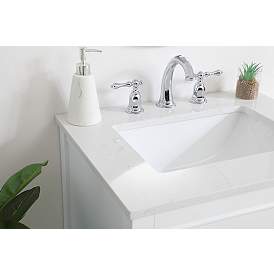 Image5 of Elegant Sinclaire 24 In. Bathroom Vanity in White more views