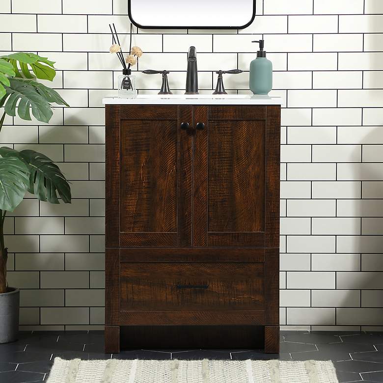Image 1 Elegant Soma 24 In. Bathroom Vanity In Espresso