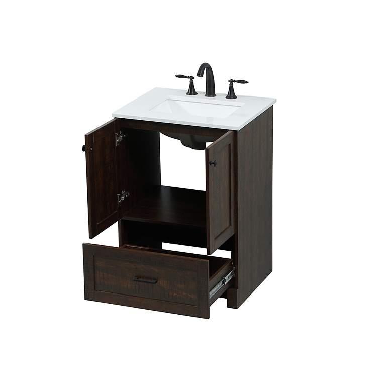 Image 5 Elegant Soma 24 In. Bathroom Vanity In Espresso more views