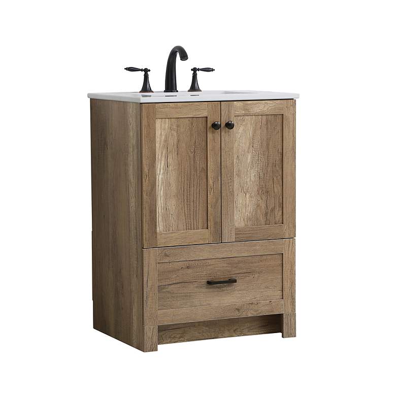 Image 3 Elegant Soma 24 In. Bathroom Vanity In Natural Oak more views