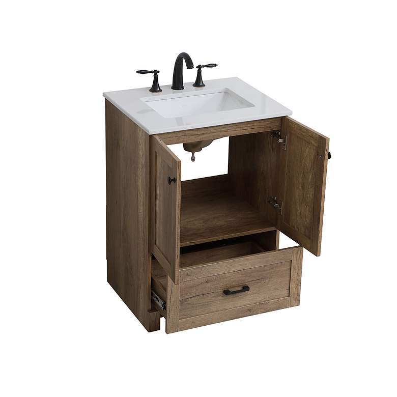 Image 5 Elegant Soma 24 In. Bathroom Vanity In Natural Oak more views
