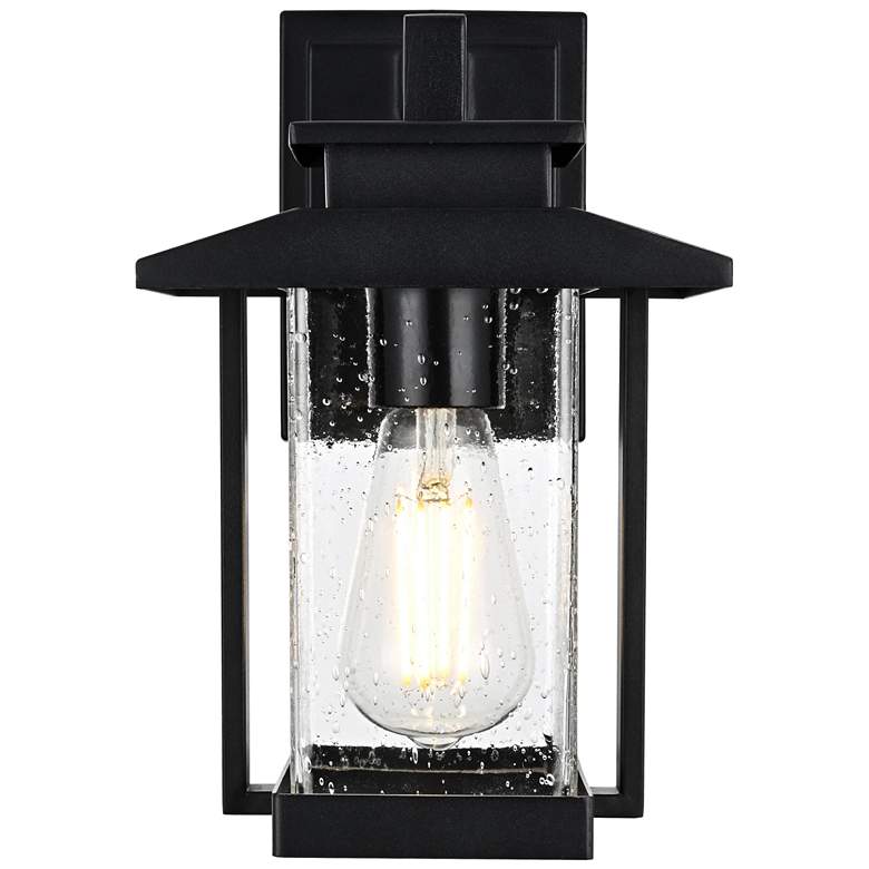 Image 2 Elegant Tioga 7 Inch Outdoor Wall Sconce in Black
