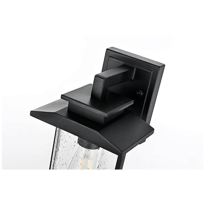 Image 5 Elegant Tioga 7 Inch Outdoor Wall Sconce in Black more views