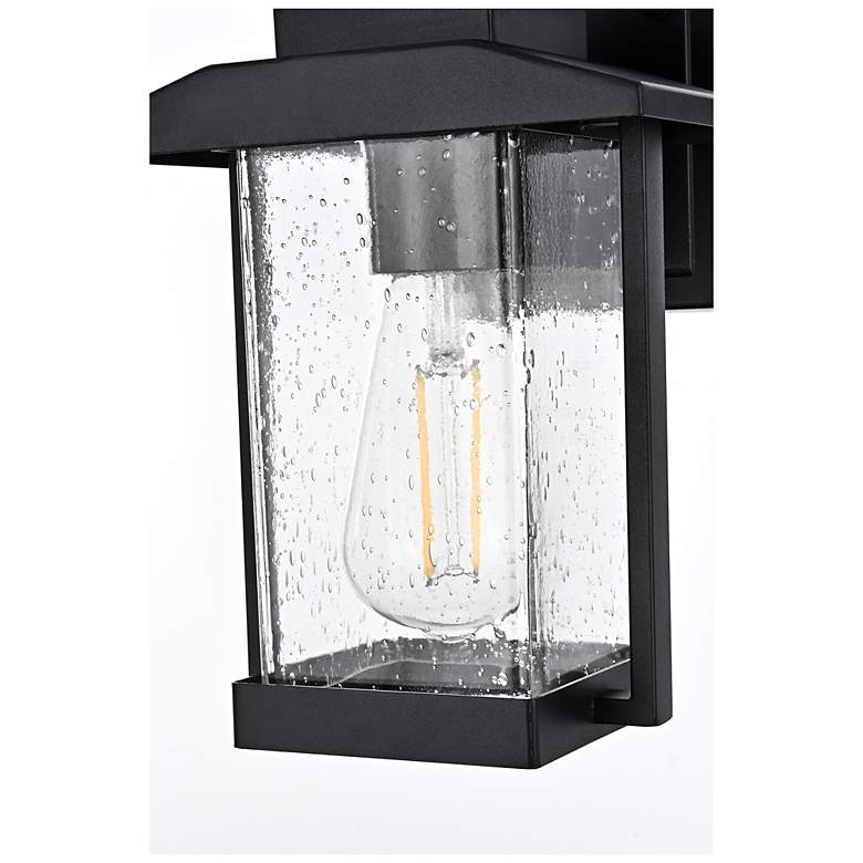 Image 6 Elegant Tioga 7 Inch Outdoor Wall Sconce in Black more views