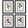 Elegant Trogons 17"W x 21"H Traditional Framed Art Set of 4