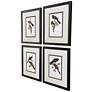 2_Elegant Trogons 17"W x 21"H Traditional Framed Art Set of 4 more views