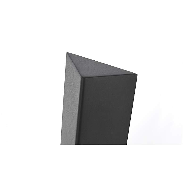 Image 5 Elegant Troy 4.5 x 24 inch Outdoor Wall Sconce in Black more views