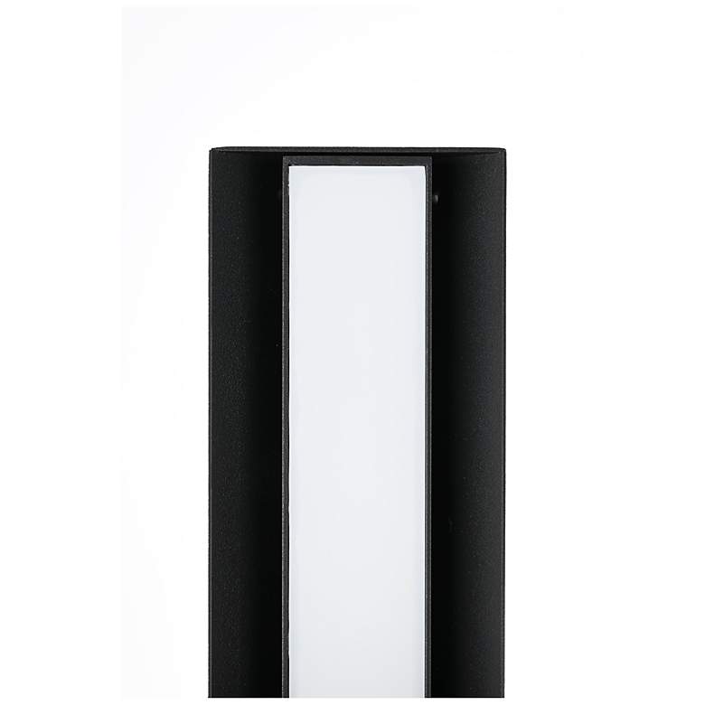 Image 6 Elegant Troy 4.5 x 24 inch Outdoor Wall Sconce in Black more views