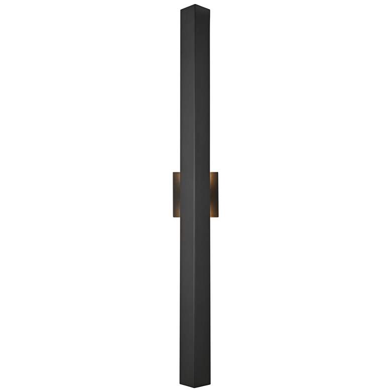 Image 2 Elegant Troy 4.5 x 38 inch Outdoor Wall Sconce in Black