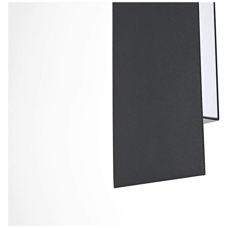 Image 6 Elegant Waylen 4.5 x 18 inch Outdoor Wall Sconce in Black more views