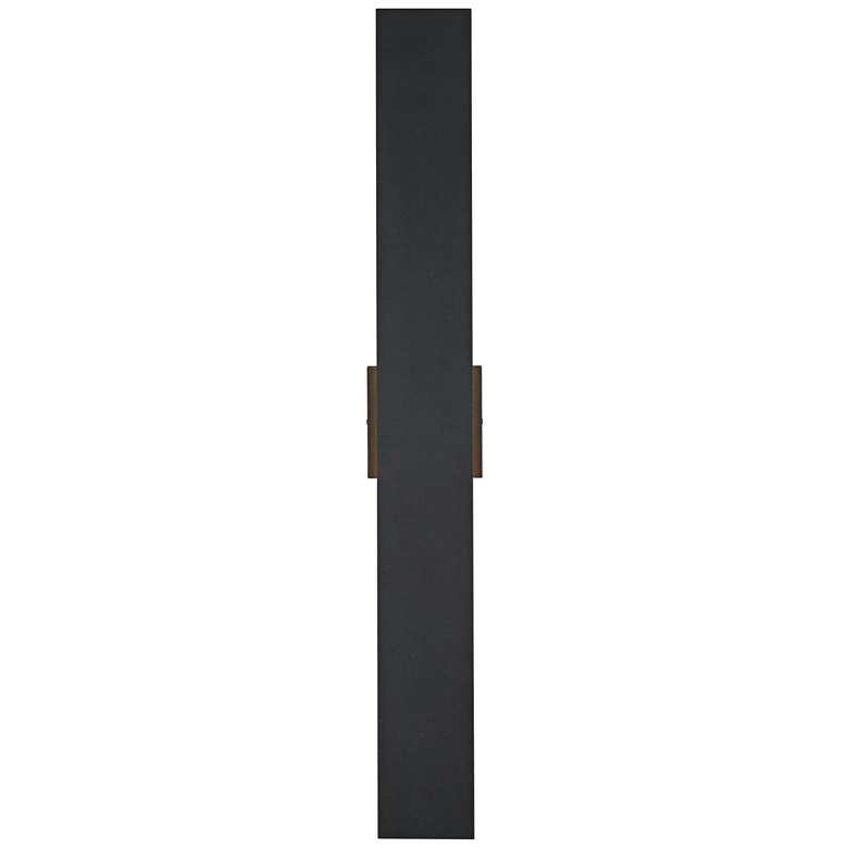 Image 2 Elegant Waylen 4.5 x 34 inch Outdoor Wall Sconce in Black