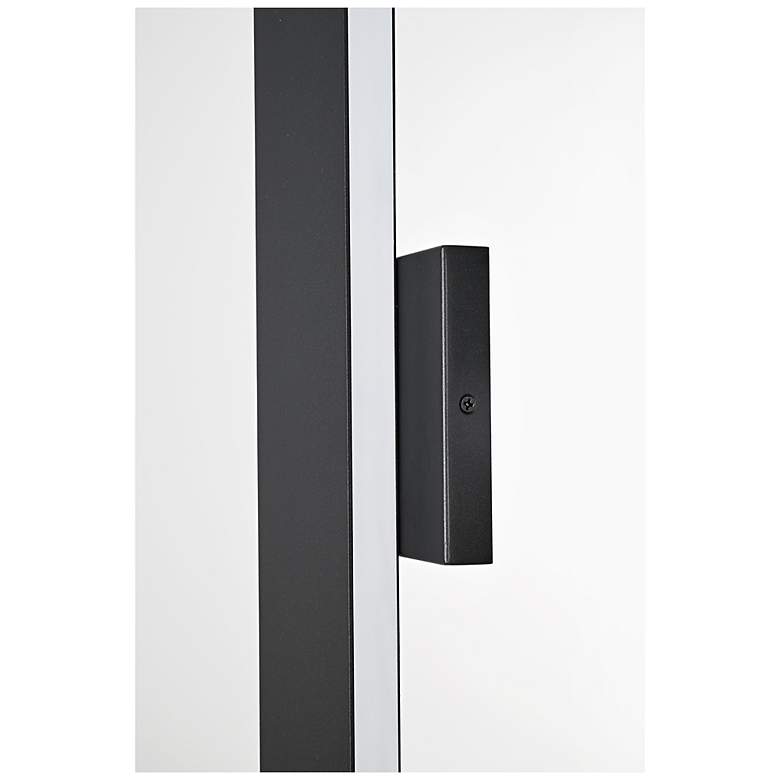 Image 5 Elegant Waylen 4.5 x 48 inch Outdoor Wall Sconce in Black more views